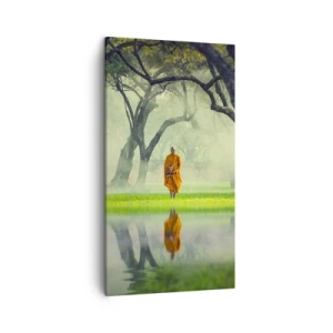 Lærredstryk - Billede på lærred - På vej mod oplysning - 45x80 cm