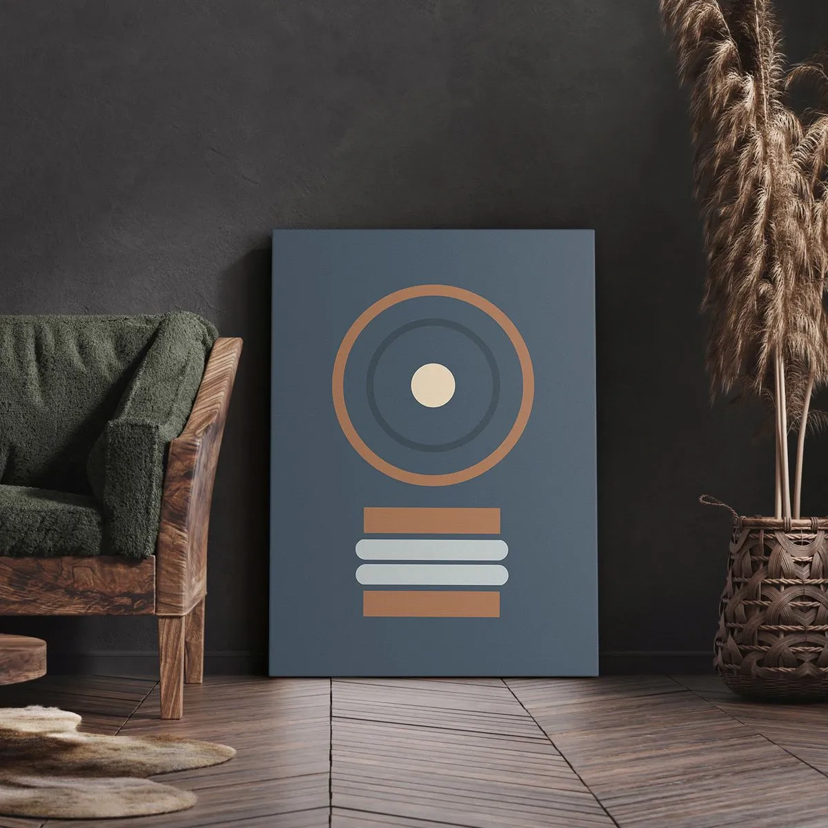 Lærredstryk - Billede på lærred - Essensen af tingene - 55x100 cm