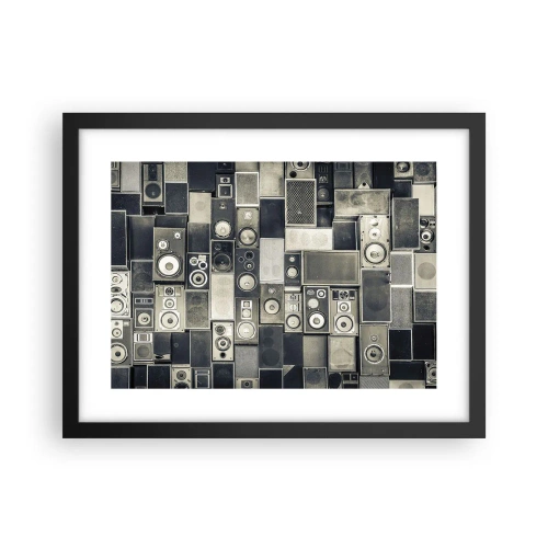 Plakat i sort ramme - Og alt er i orden - 40x30 cm