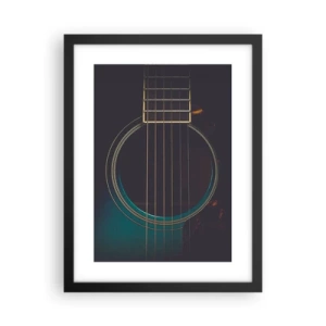 Plakat i sort ramme - Et øjeblik før det lyder - 30x40 cm