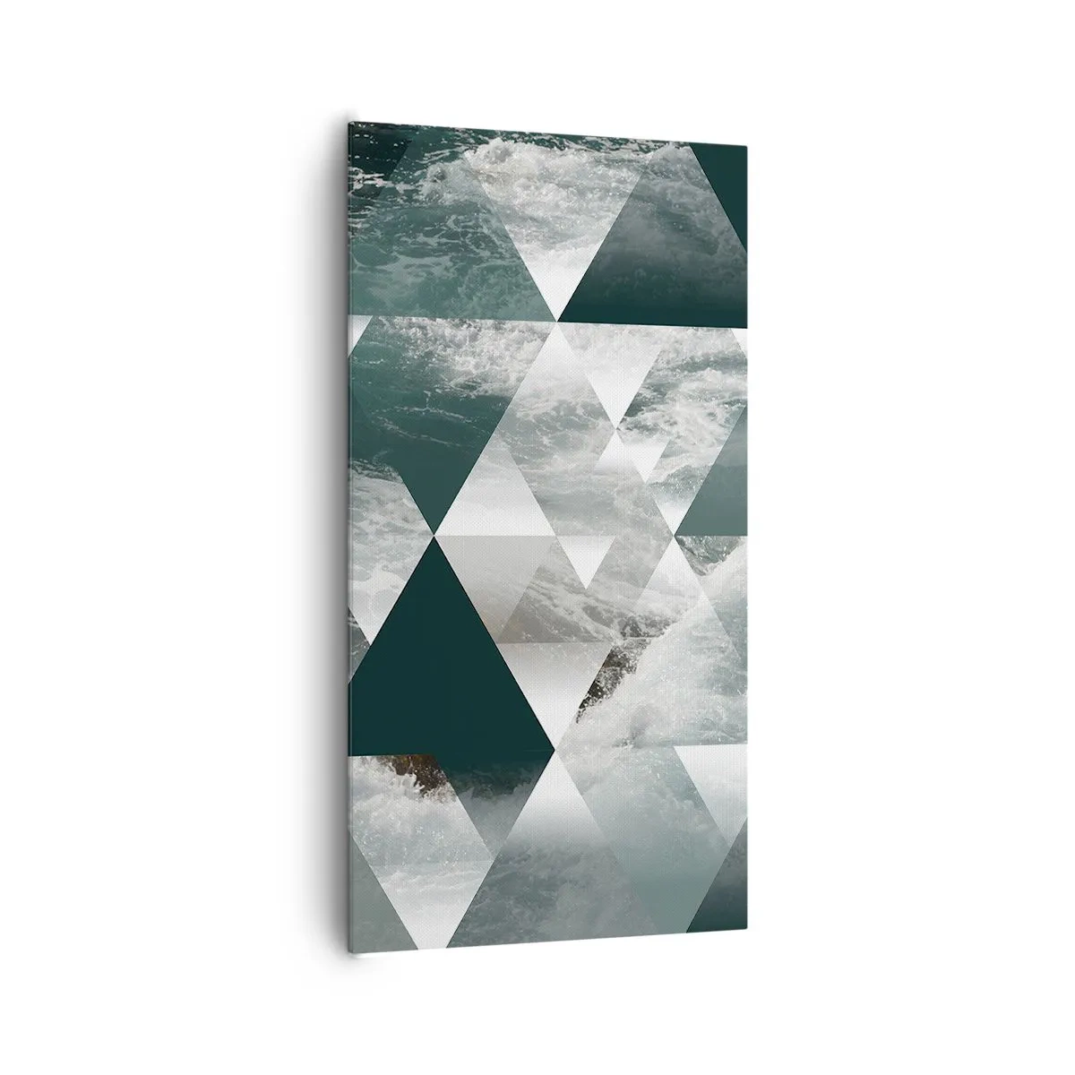 Lærredstryk - Billede på lærred - Et krystalperspektiv - 65x120 cm