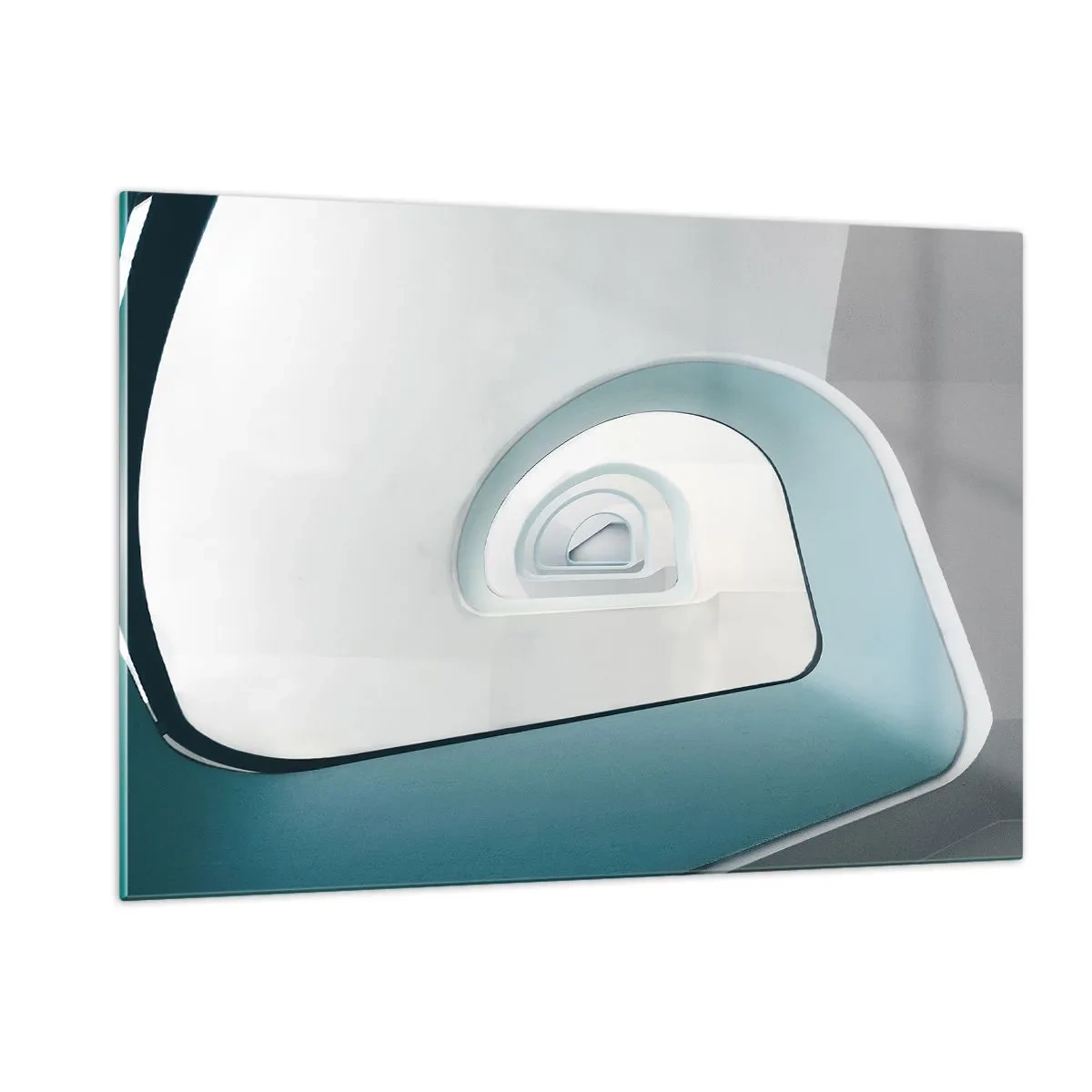 Billede på glas - Til bunden af det blå - 120x80 cm