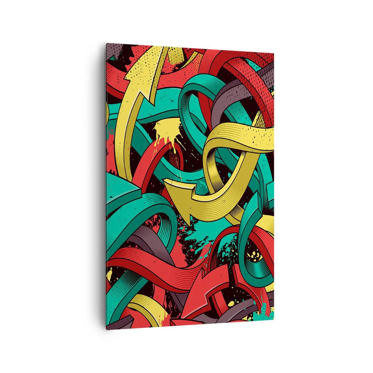 Lærredstryk - Billede på lærred - Hvilken vej skal man gå? - 80x120 cm