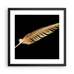 Plakat i sort ramme - Det er ikke nogen ringe præstation, at den... - 40x40 cm