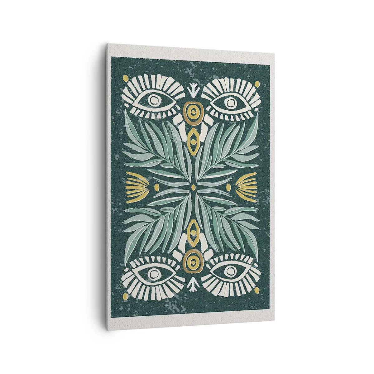 Lærredstryk - Billede på lærred - Som en folkeudskæring - 80x120 cm