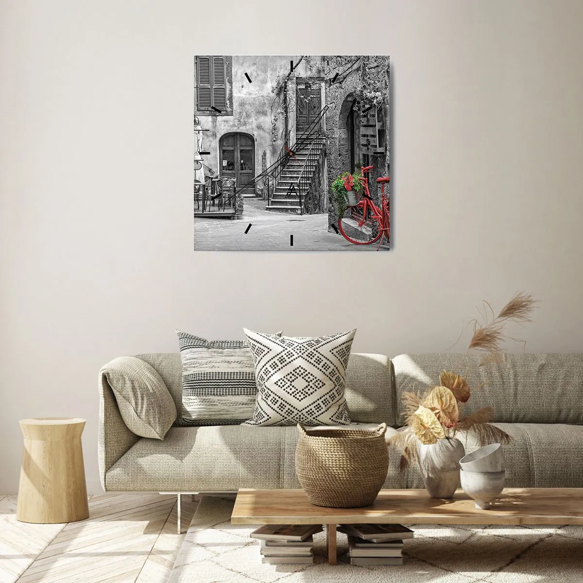 Vægur, Uret - Toscansk vej - 40x40 cm