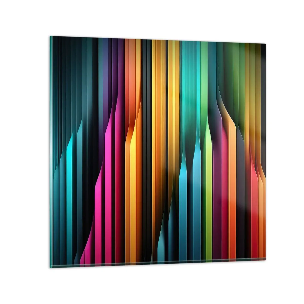Billede på glas - Lysende orgel - 30x30 cm