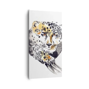 Lærredstryk - Billede på lærred - Rovdyrisk skønhed - 65x120 cm