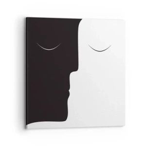 Lærredstryk - Billede på lærred - Modsætningernes enhed - 70x70 cm