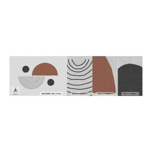 Prøve Fototapet Premium Sand - Perfektion af hjulet - Abstraktion, Stykke, Moderne kunst - 100x30 cm