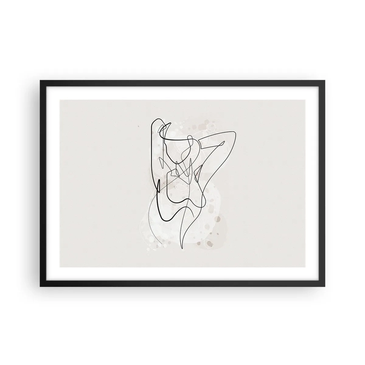 Plakat i sort ramme - Forførelsens kunst - 70x50 cm