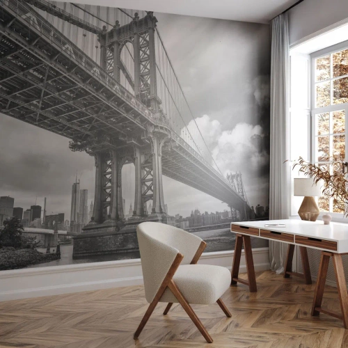 Fototapet Selvklæbende Deluxe Sticker - Til byens hjerte - New York, By, Manhattan - 100x70 cm