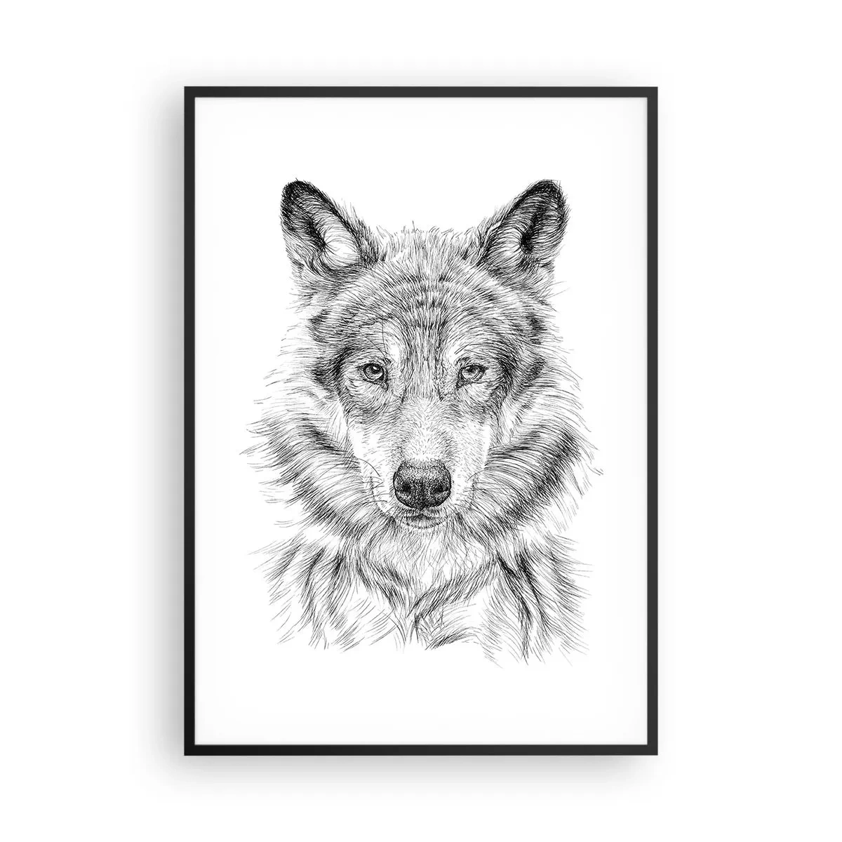 Plakat i sort ramme - En født leder - 70x100 cm