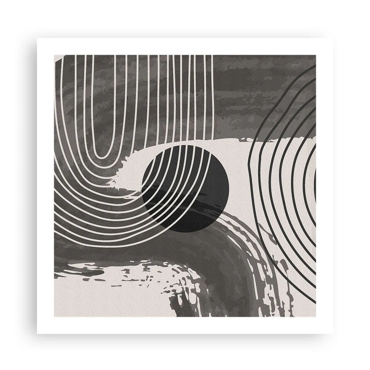 Plakat - Oval vinder - 60x60 cm