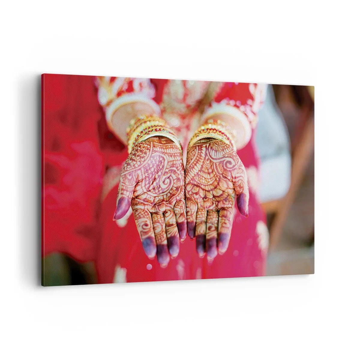 Lærredstryk - Billede på lærred - Klar til at fange lykken - 120x80 cm