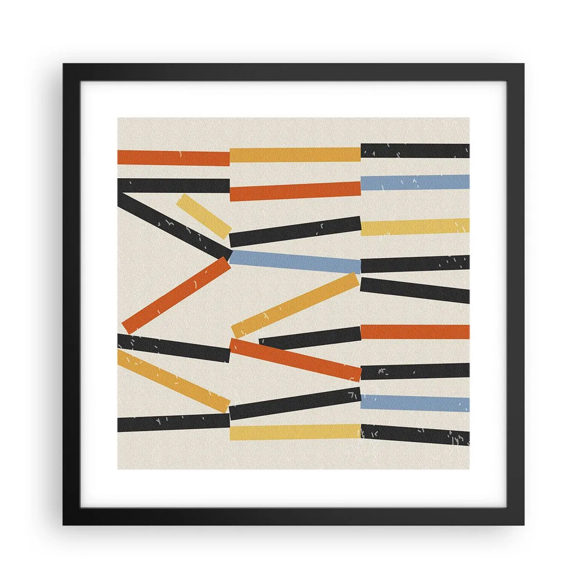 Plakat i sort ramme - Vandret komposition - 40x40 cm