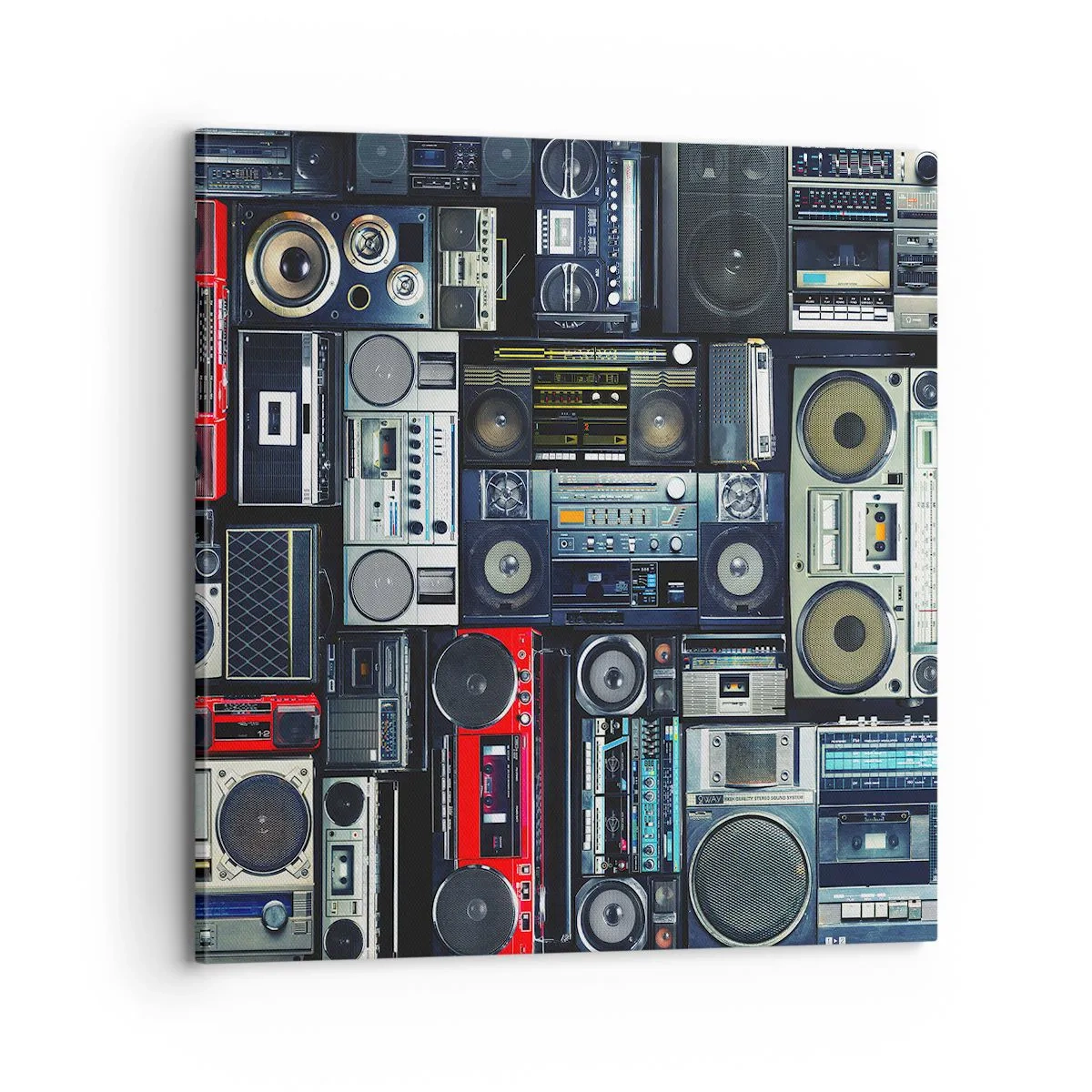 Lærredstryk - Billede på lærred - Nostalgi for 1980'erne. - 70x70 cm