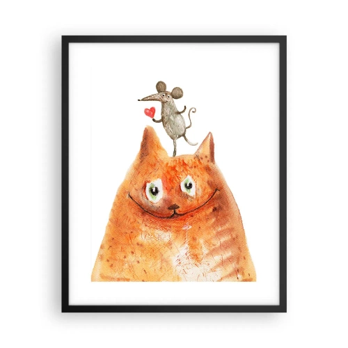 Plakat i sort ramme - Kærlighedens paradokser - 40x50 cm