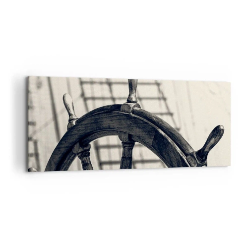 Lærredstryk - Billede på lærred - Historier om havet - 100x40 cm