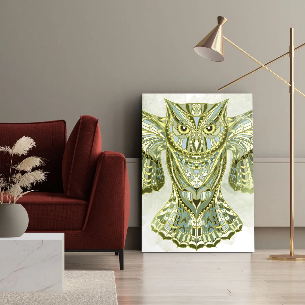 Lærredstryk - Billede på lærred - Fra en keltisk hellig lund - 45x80 cm