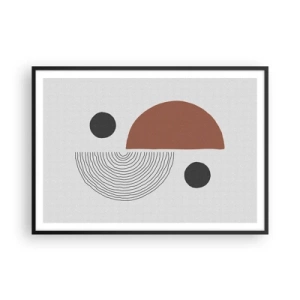 Plakat i sort ramme - Perfektion af hjulet - 100x70 cm