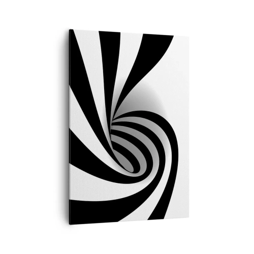 Lærredstryk - Billede på lærred - Og alligevel snurrer den - 70x100 cm