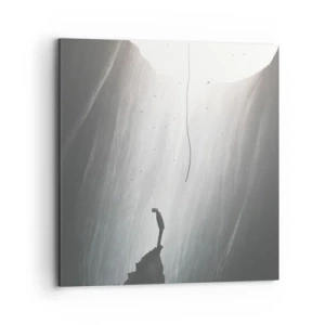 Lærredstryk - Billede på lærred - Der er altid en vej ud - 70x70 cm