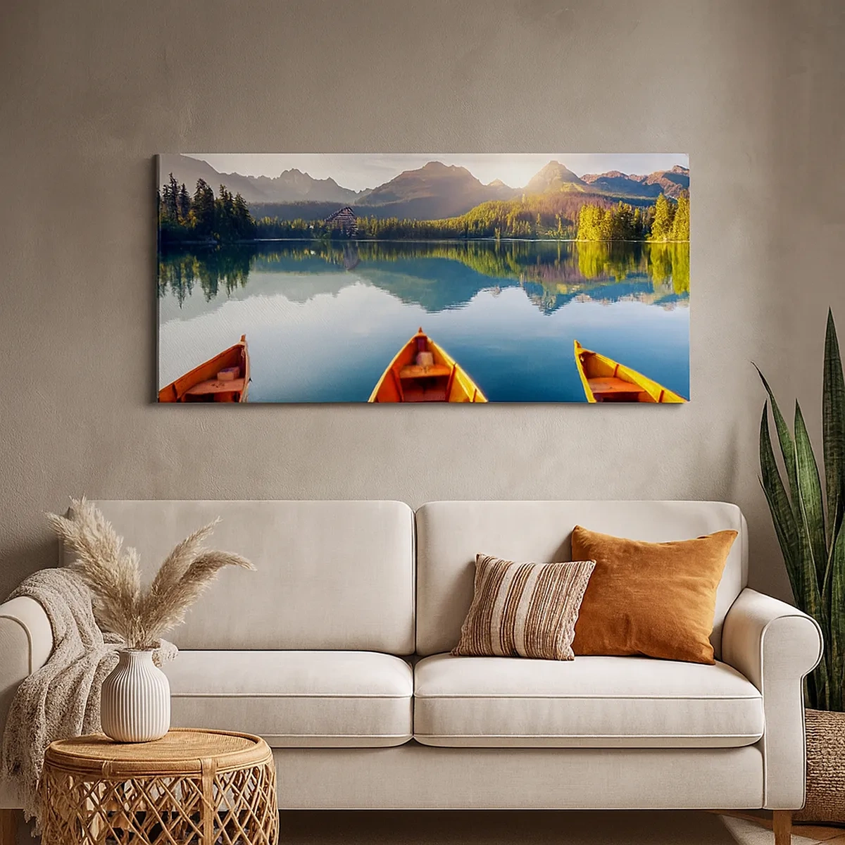 Lærredstryk - Billede på lærred - Intet imod naturen - 30x30 cm