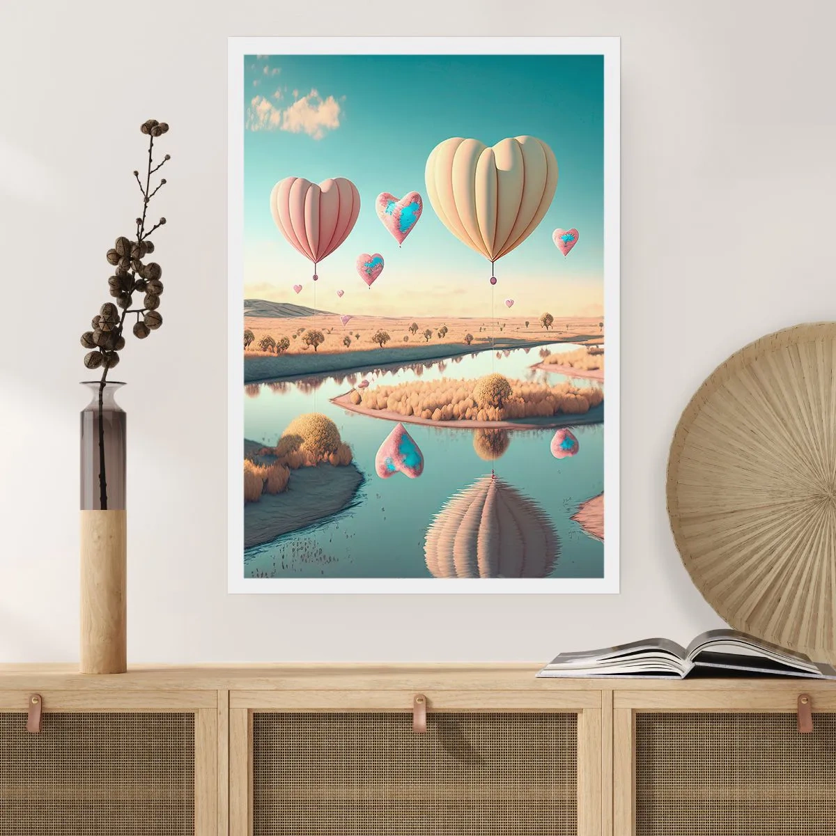 Plakat - Kærlighed lader dig svæve - 50x70 cm