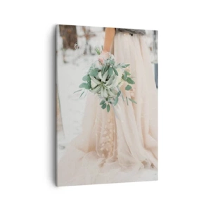 Lærredstryk - Billede på lærred - Og de levede lykkeligt til deres dages ende - 50x70 cm