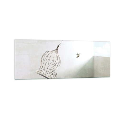 Billede på glas - I sit elementet - 140x50 cm