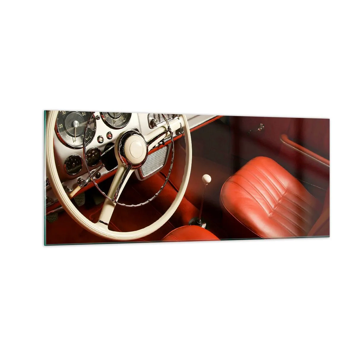 Billede på glas - Luksus i vintage stil - 100x40 cm