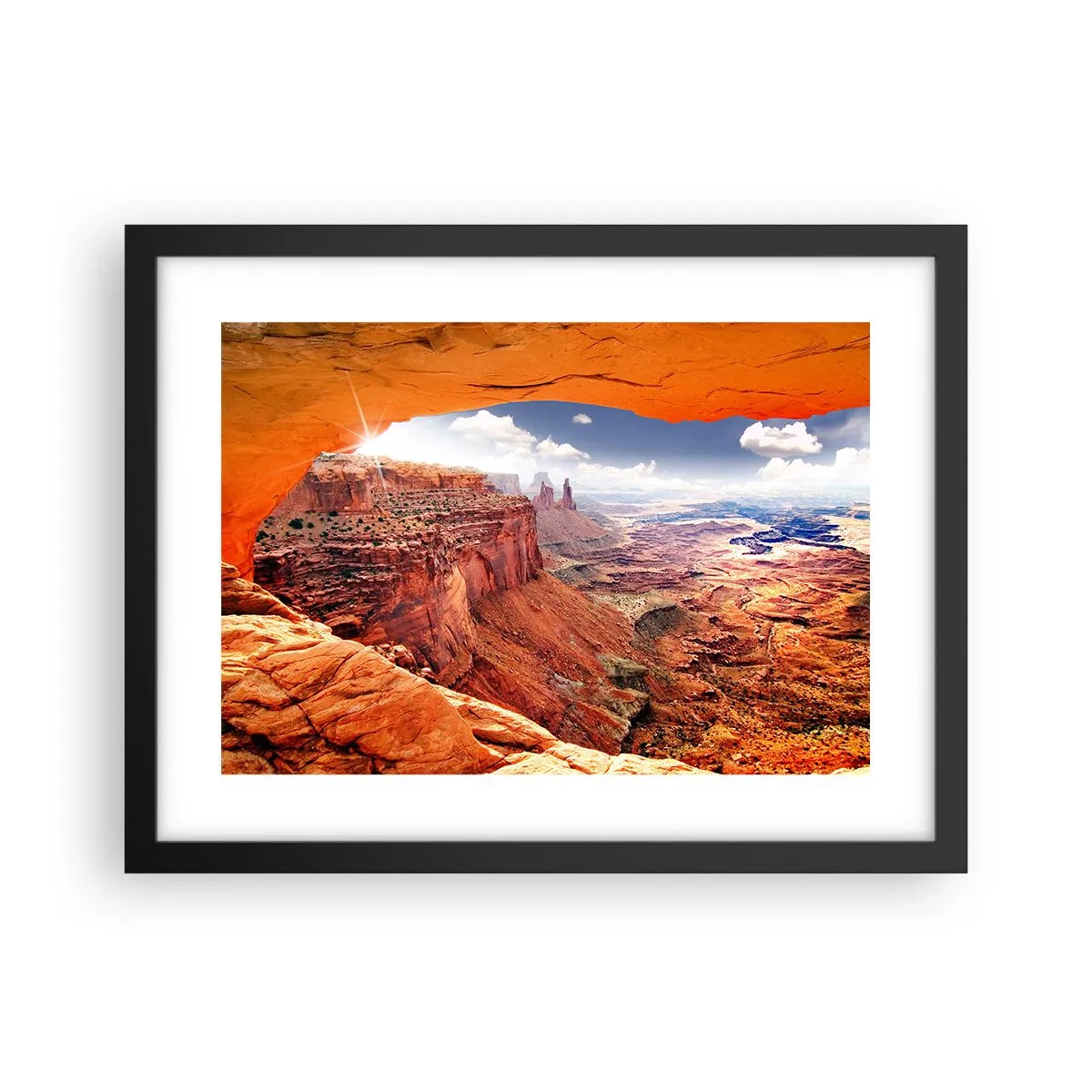 Plakat i sort ramme - Udskåret af naturen selv - 40x30 cm