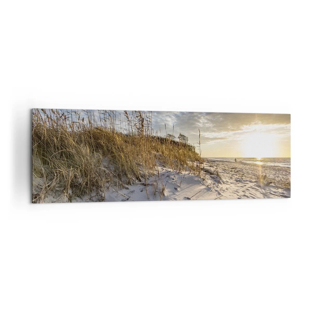 Lærredstryk - Billede på lærred - Indbydelse til en vandretur - 160x50 cm