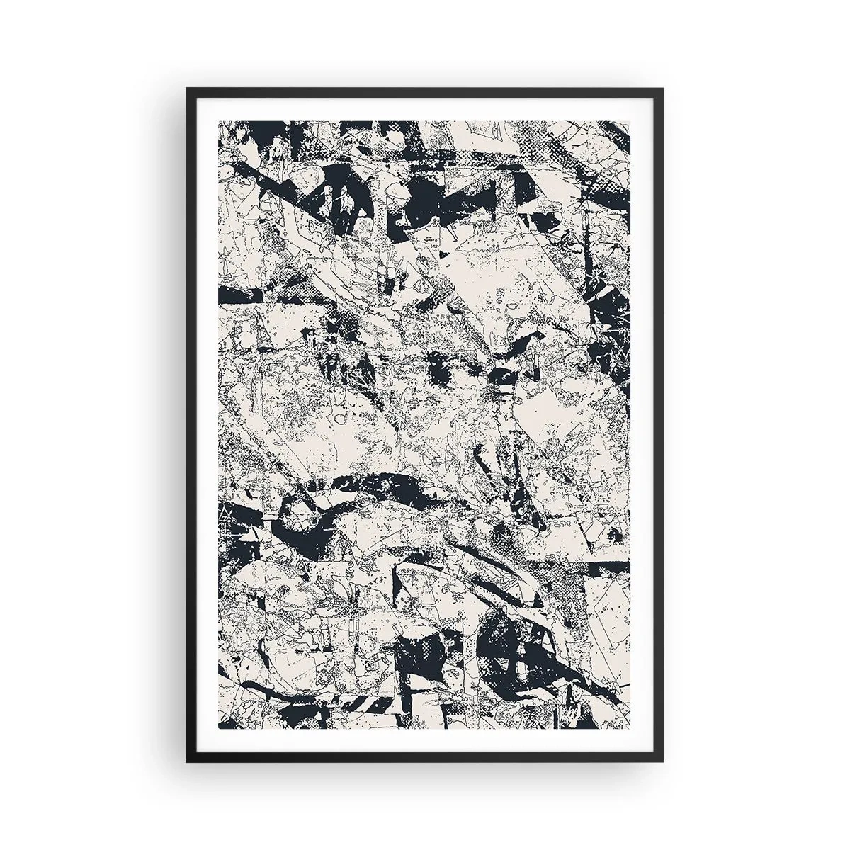 Plakat i sort ramme - Modsætningernes gennemtrængning - 70x100 cm