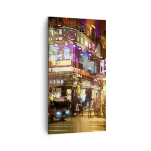 Lærredstryk - Billede på lærred - I et hav af lys - 55x100 cm