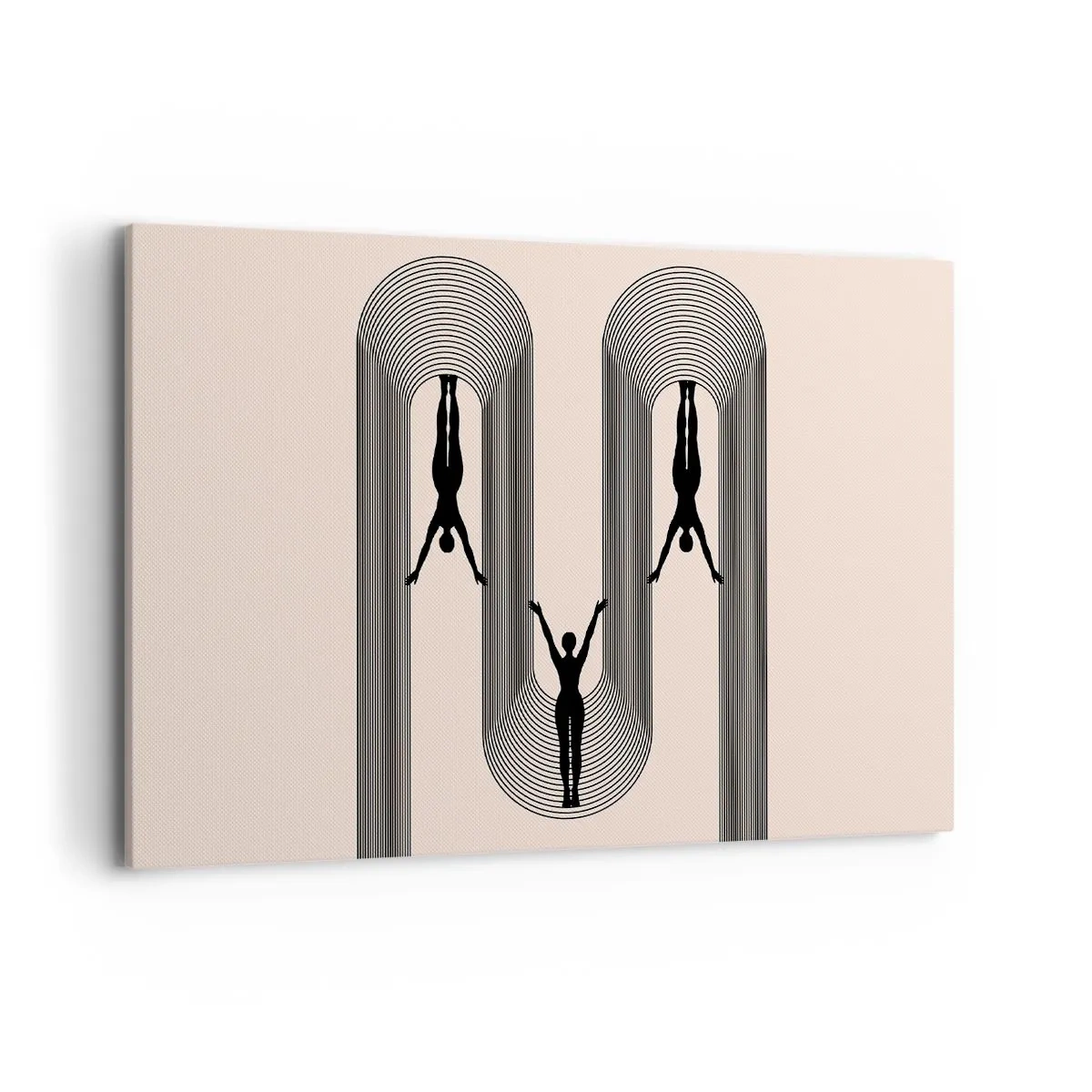 Lærredstryk - Billede på lærred - På hovedet nedad - 100x70 cm