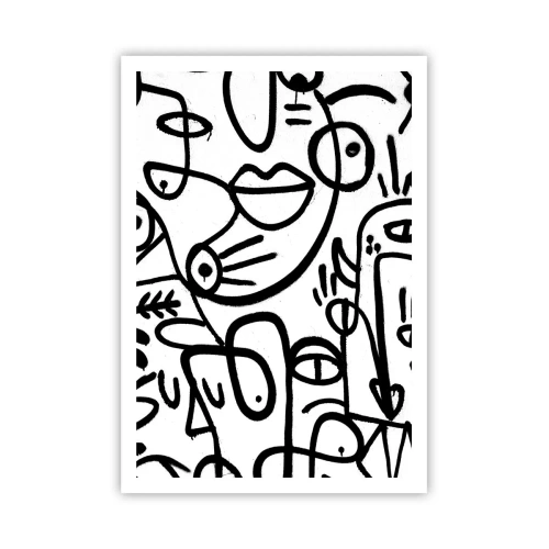 Plakat - Ansigter og luftspejlinger - 70x100 cm