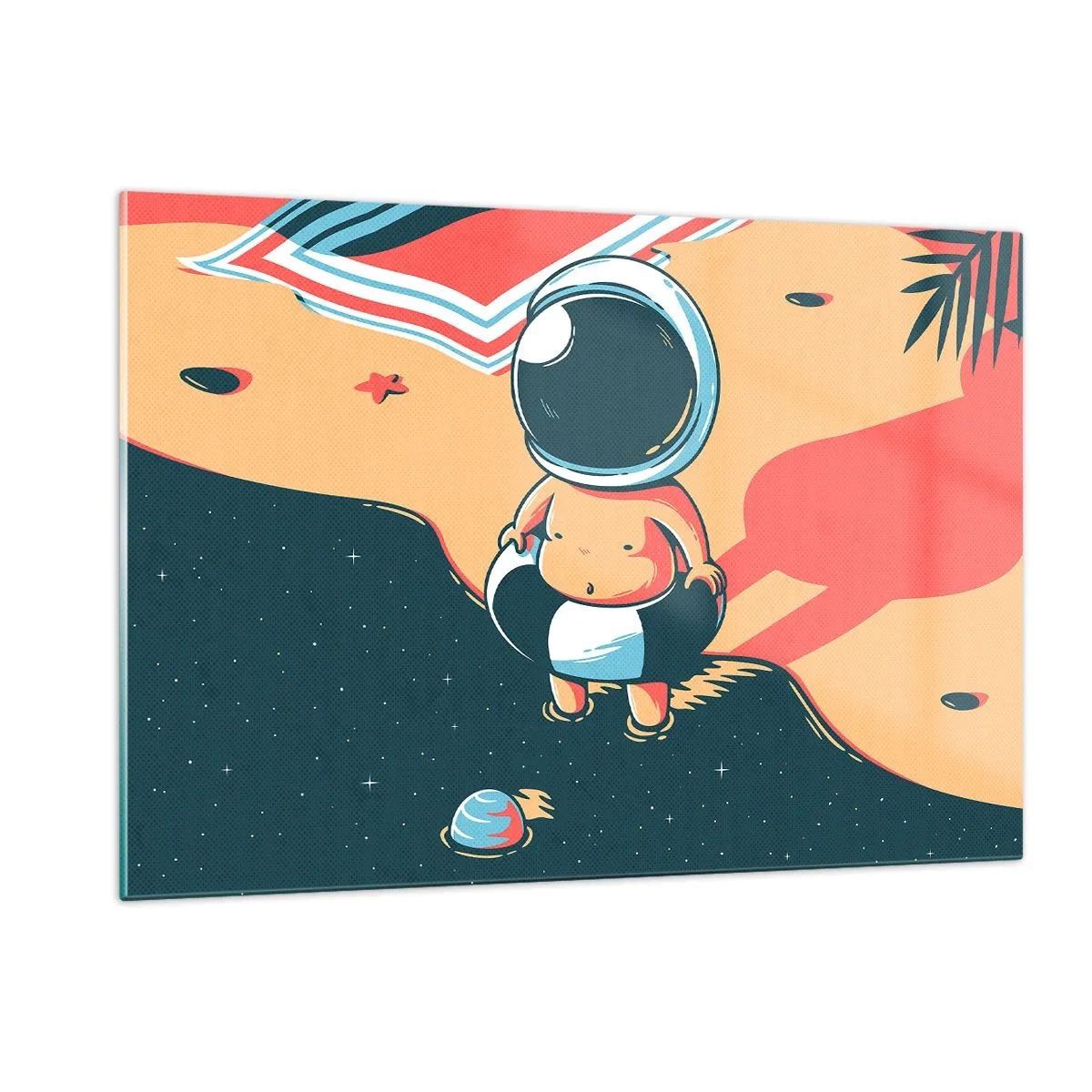 Billede på glas - Fra et andet perspektiv - 120x80 cm