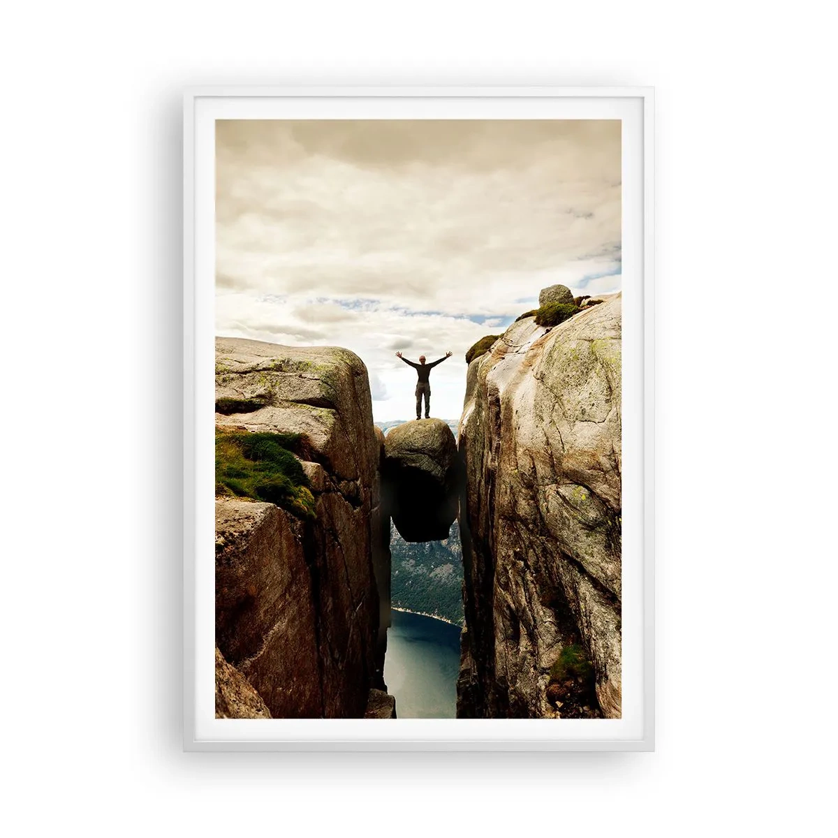 Plakat i hvid ramme - Hvordan har jeg det! - 70x100 cm