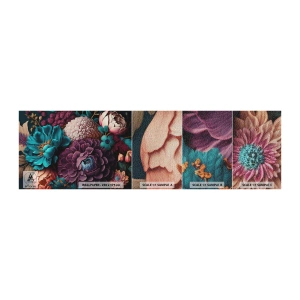 Prøve Fototapet Premium Canvas - Natur i overflod - Blomster, Botanik, Årgang - 100x30 cm