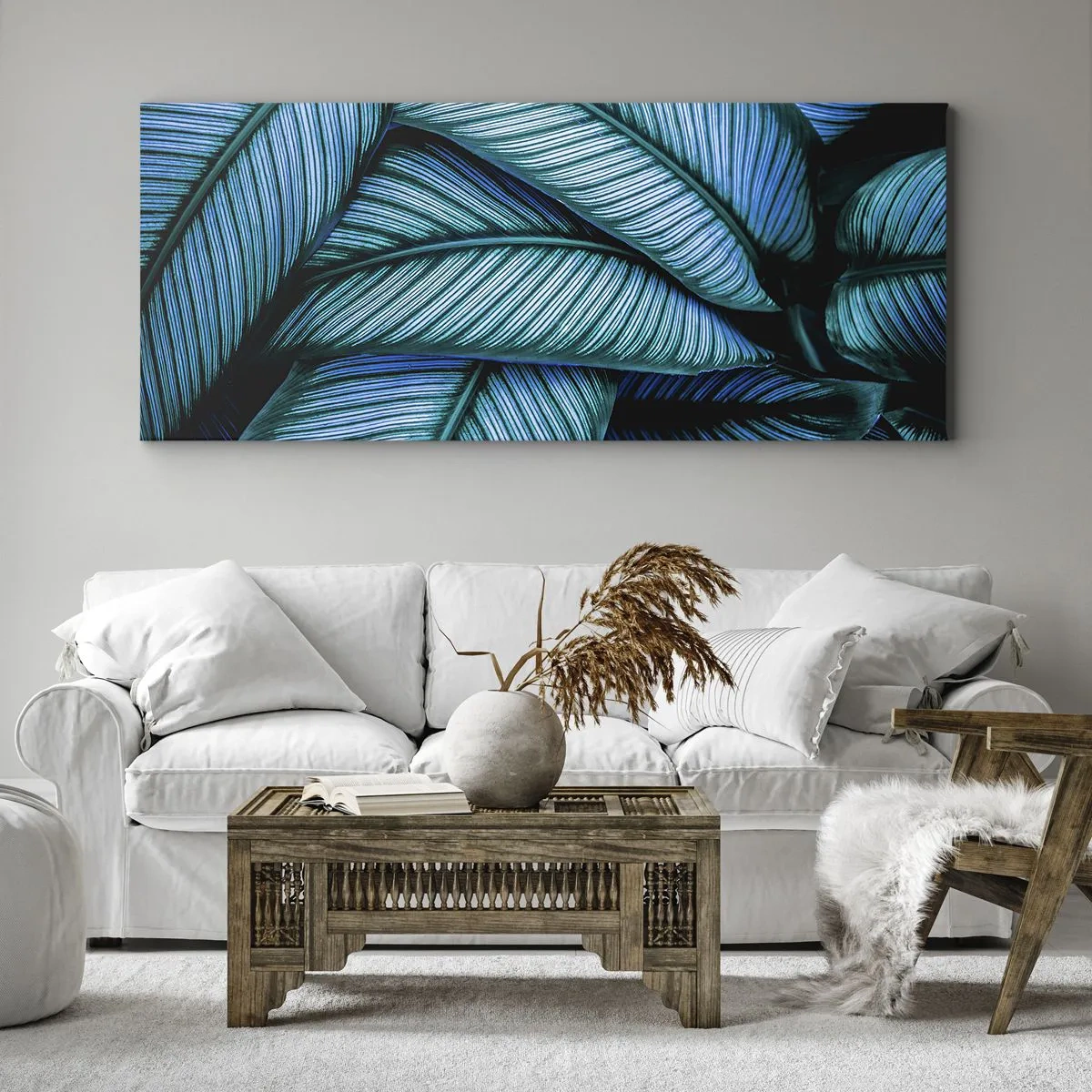 Lærredstryk - Billede på lærred - Livslinjer - 100x40 cm