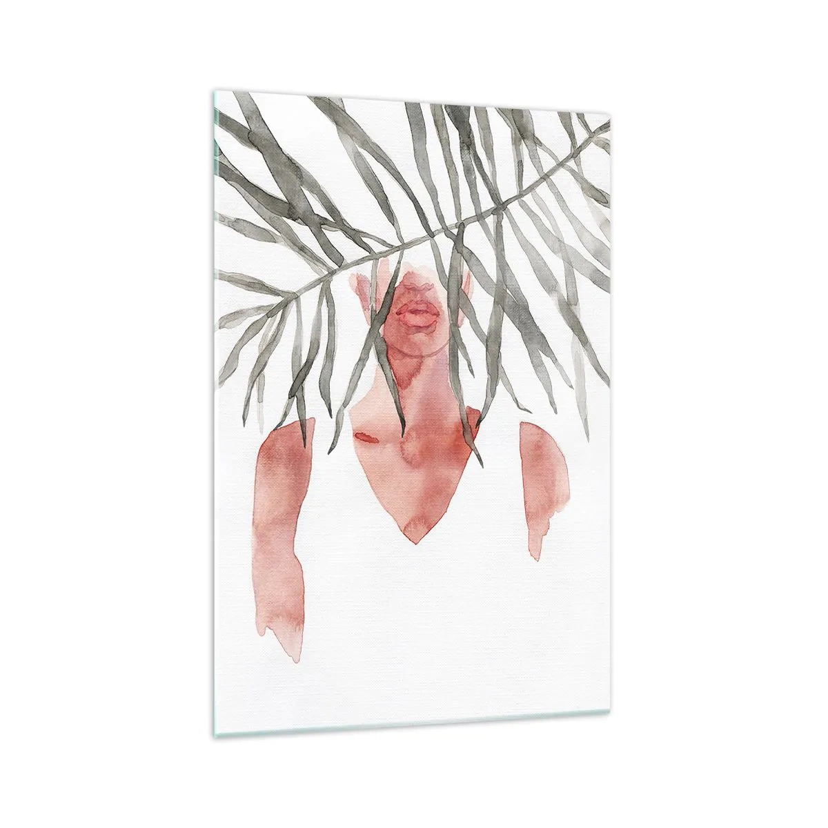 Billede på glas - Tropernes dame - 70x100 cm