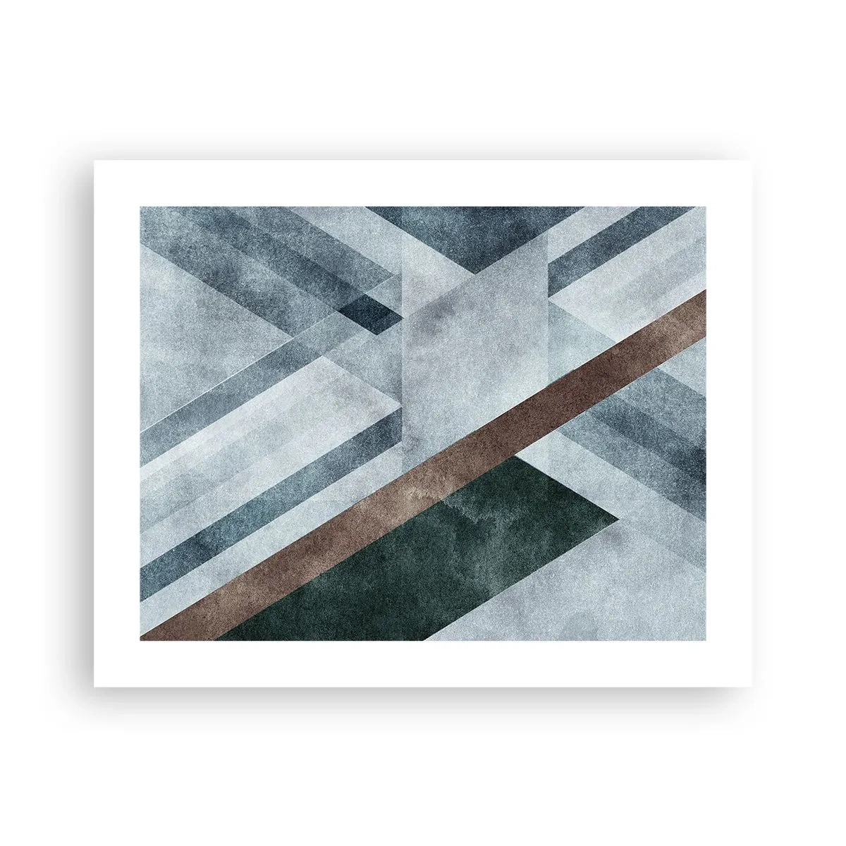 Plakat - Sofistikeret elegance i geometri - 50x40 cm