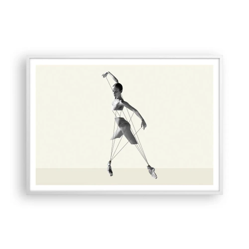 Plakat i hvid ramme - I verdens teater - 100x70 cm