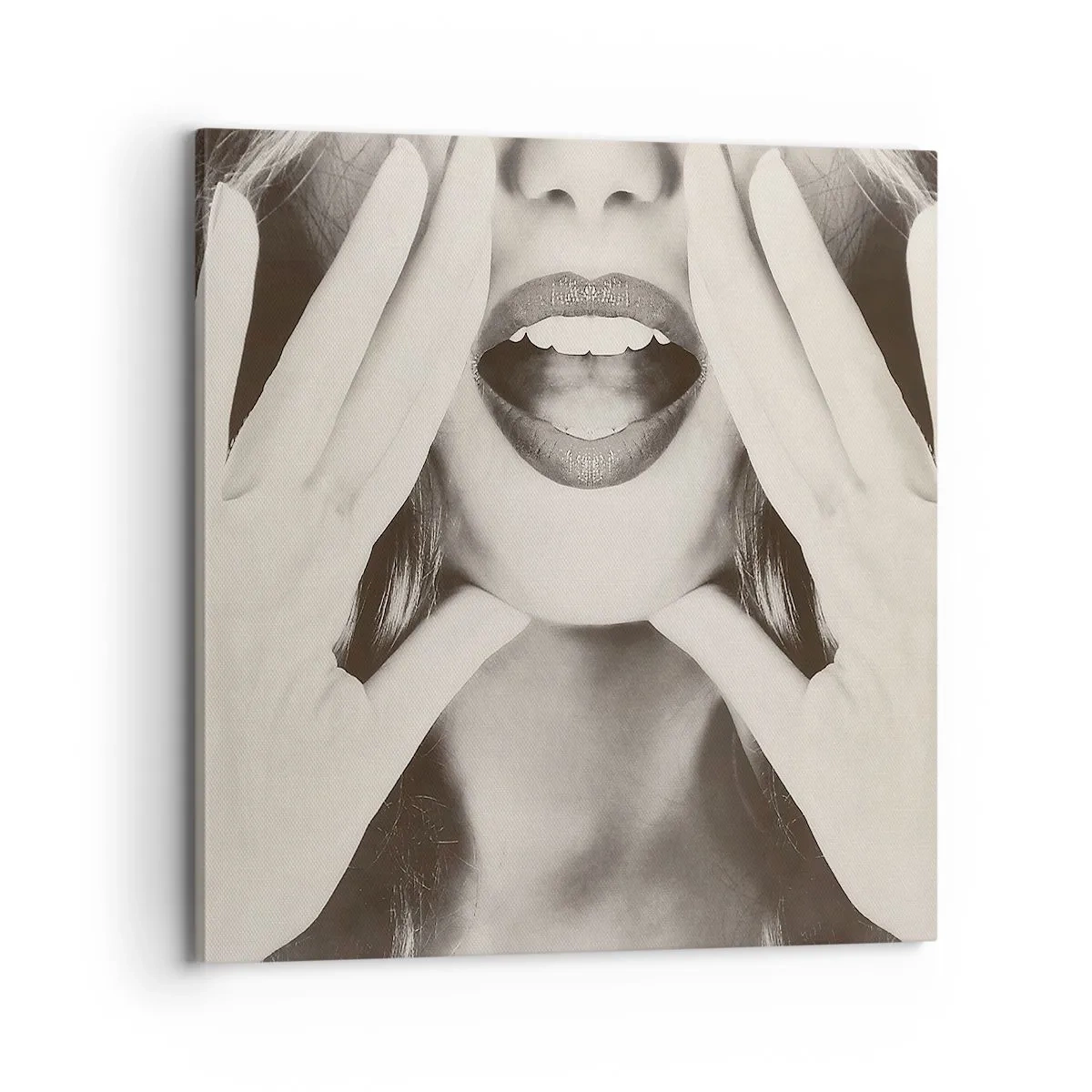 Lærredstryk - Billede på lærred - Jeg er på vej! - 70x70 cm