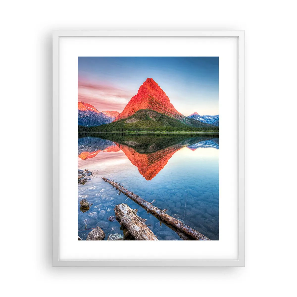 Plakat i hvid ramme - Varme og kulde - 40x50 cm