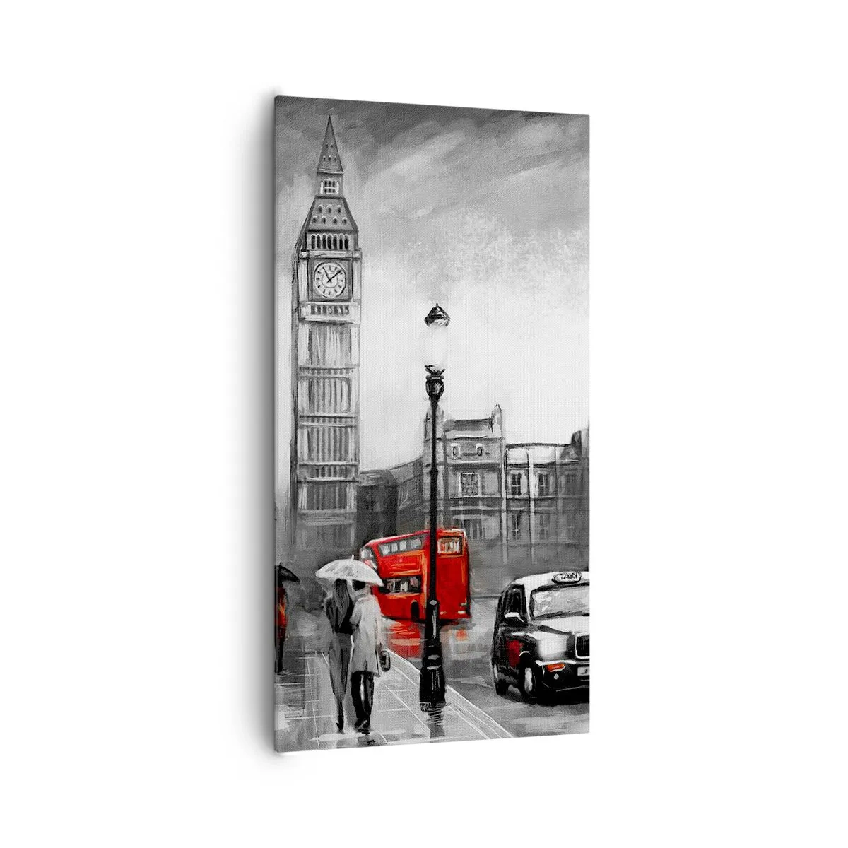 Lærredstryk - Billede på lærred - Overhovedet ikke en grå by - 65x120 cm