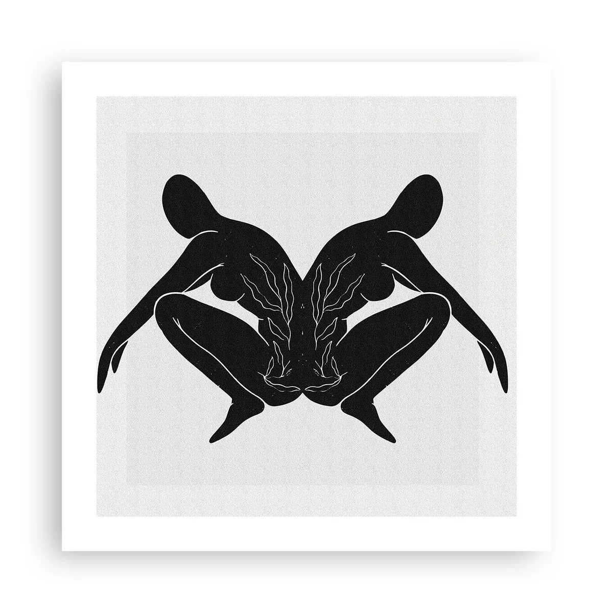 Plakat - En delt sjæl - 50x50 cm