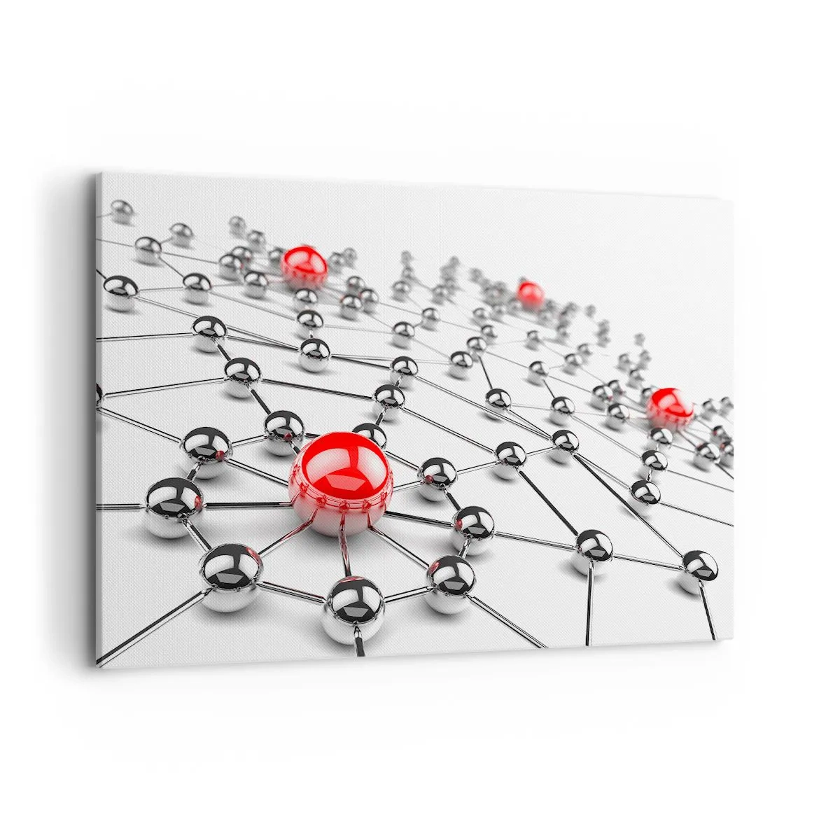 Lærredstryk - Billede på lærred - Sølvnet - 100x70 cm